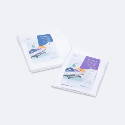 Op de afbeelding is zowel de ProTurn Wentallaken als het Glijlaken te zien. Geschikt voor alle wentelsystemen.