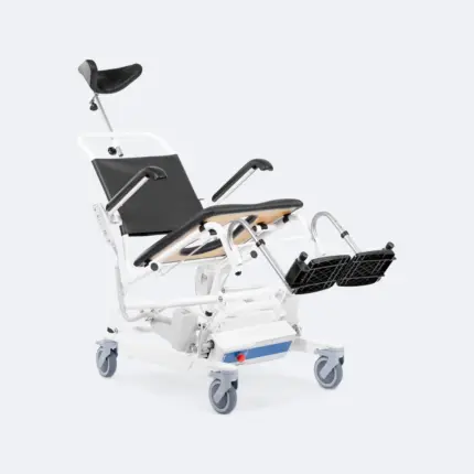 Tall een comfortabele douche-toiletstoel voor lange zorgvragers