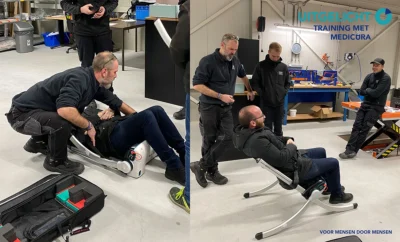 Training Medicura. Monteurs leren hoe raizer werkt