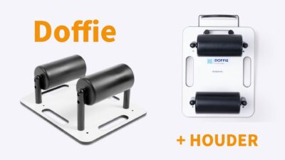 Op de afbeelding is een doffie en doffie wandhouder te zien.