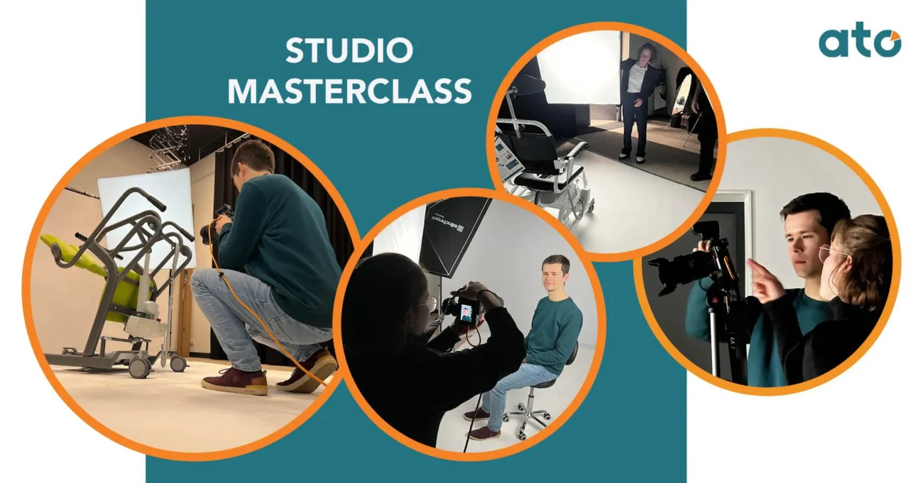 Een collage van 4 foto's waarbij je Sietske Anne en Eduard in actie ziet.